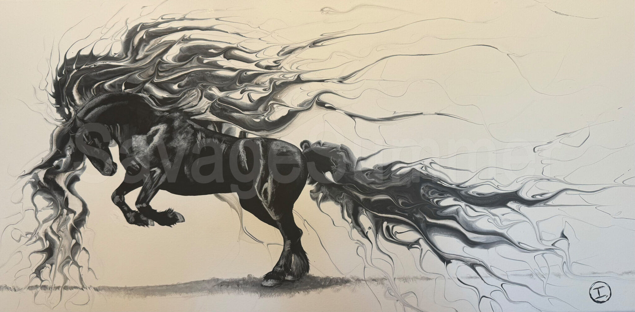 Acrylpainting 40 x 80 cm
