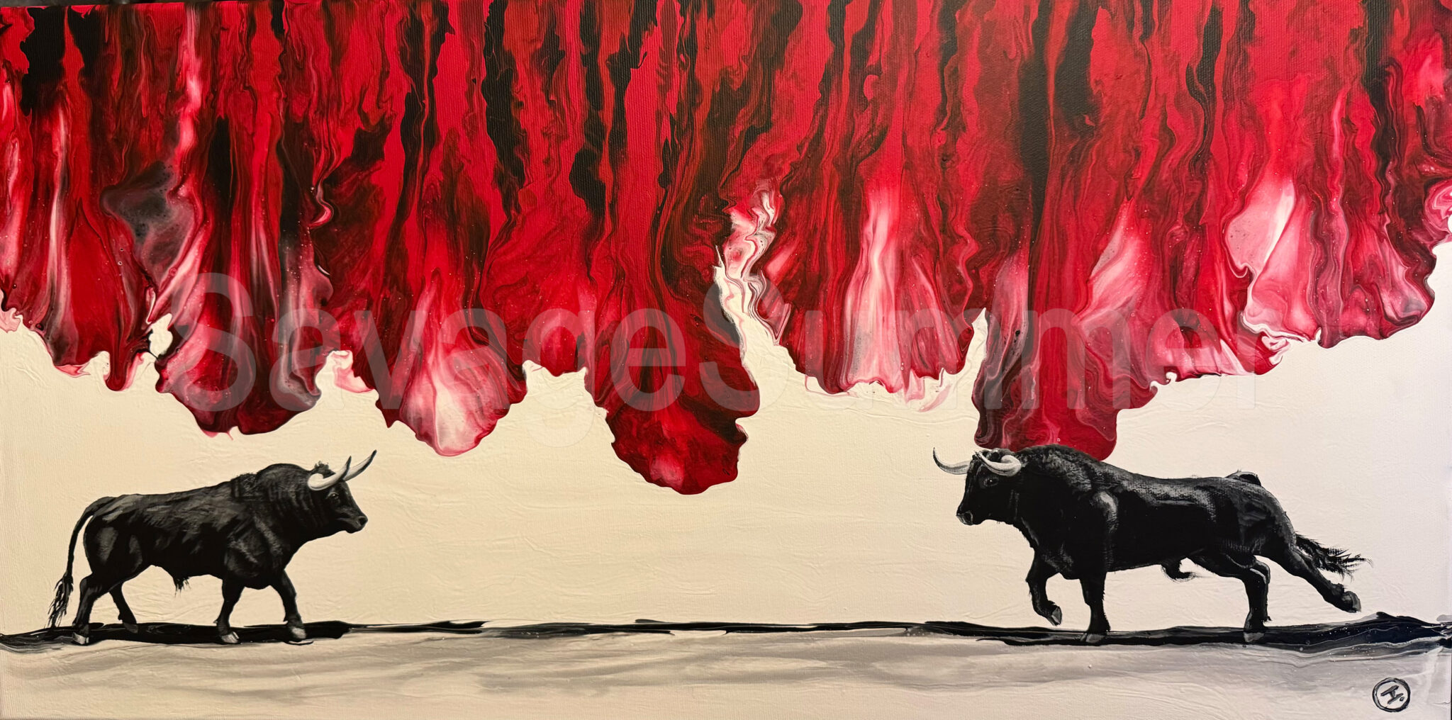 Acrylpainting 40 x 80 cm
