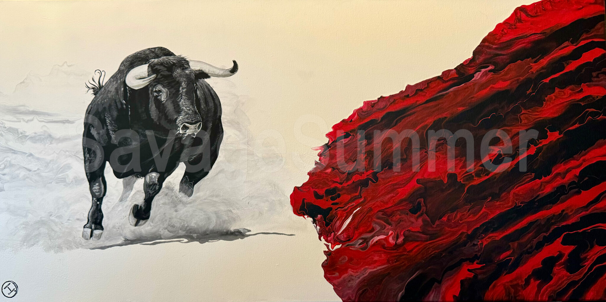 Acrylpainting 40 x 80 cm